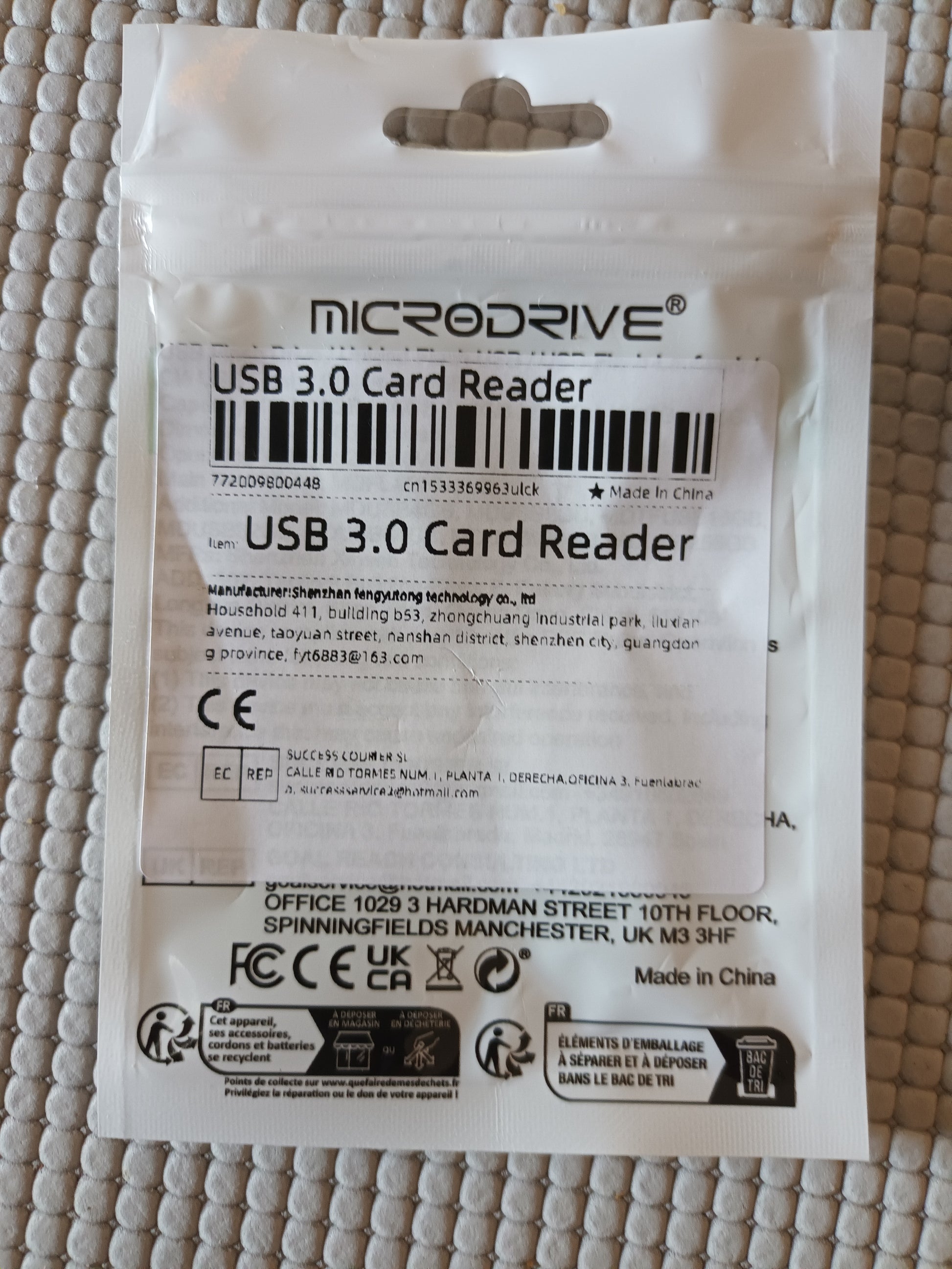 Card Reader USB 3.0 . Lecteur de carte Micro SD USB 3.0