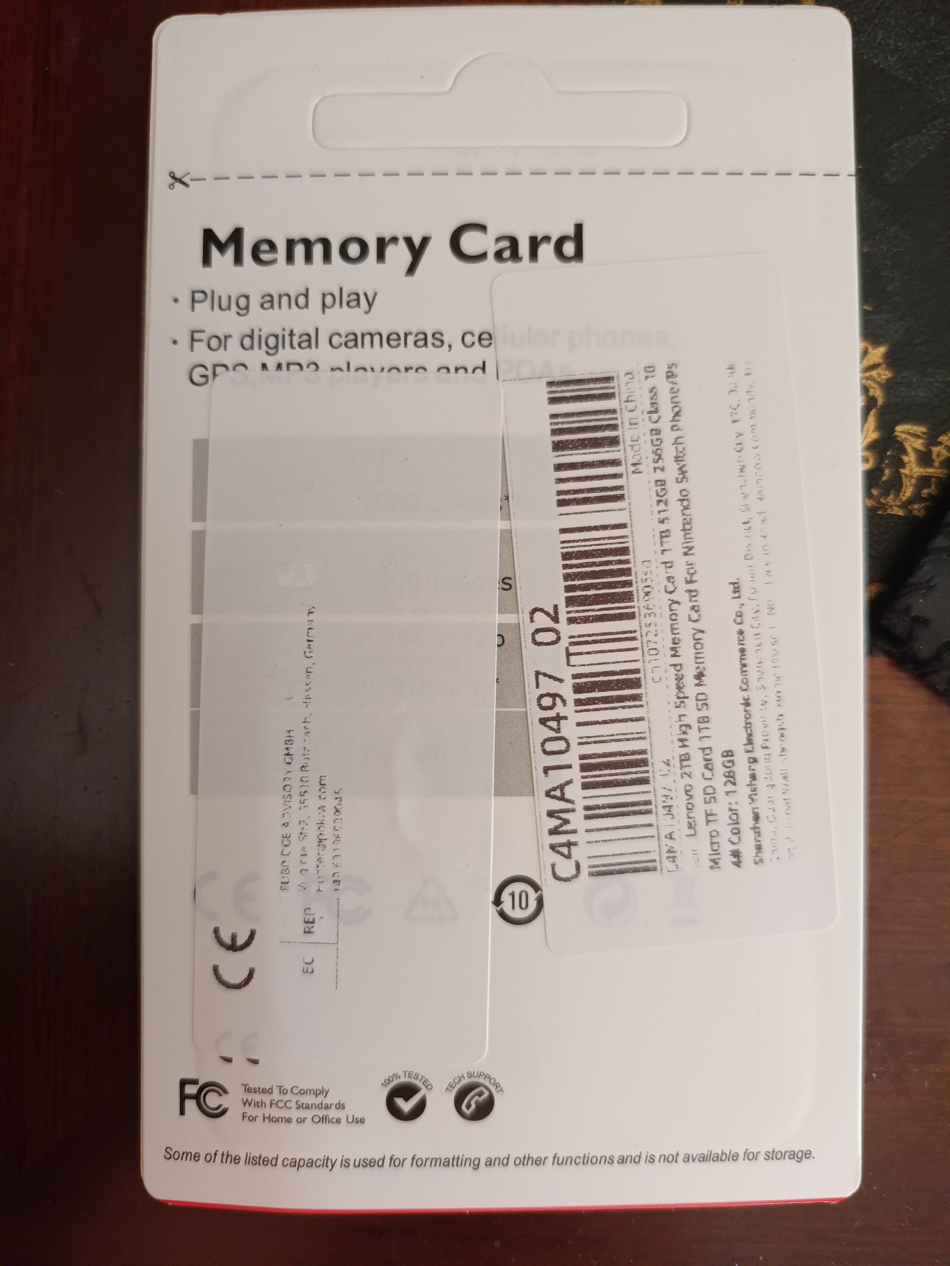 Carte Micro SD 128 Go avec adaptateur SD. Lenovo. 4 K  High Performance