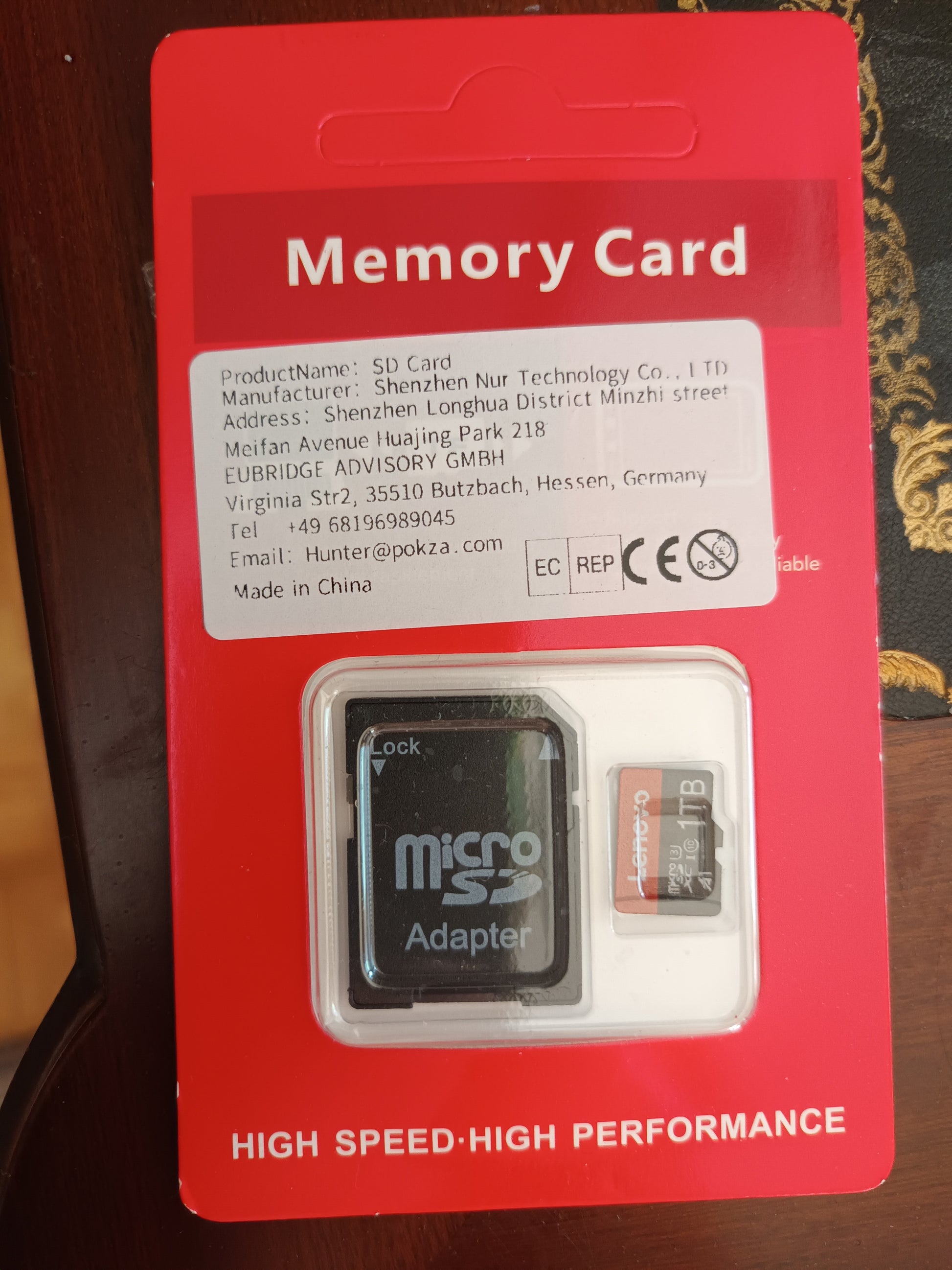 Carte Micro SD 1 Téraoctets avec adaptateur SD. Lenovo. 4 K  High Performance